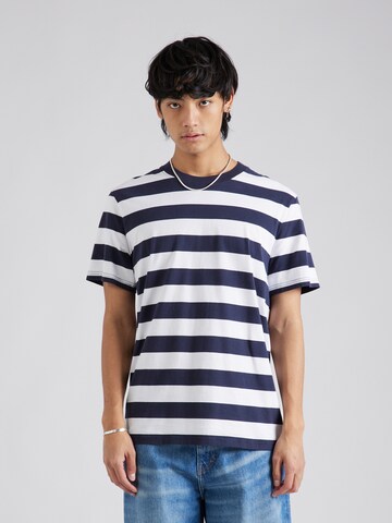 Tricou de la ARMEDANGELS pe albastru: față