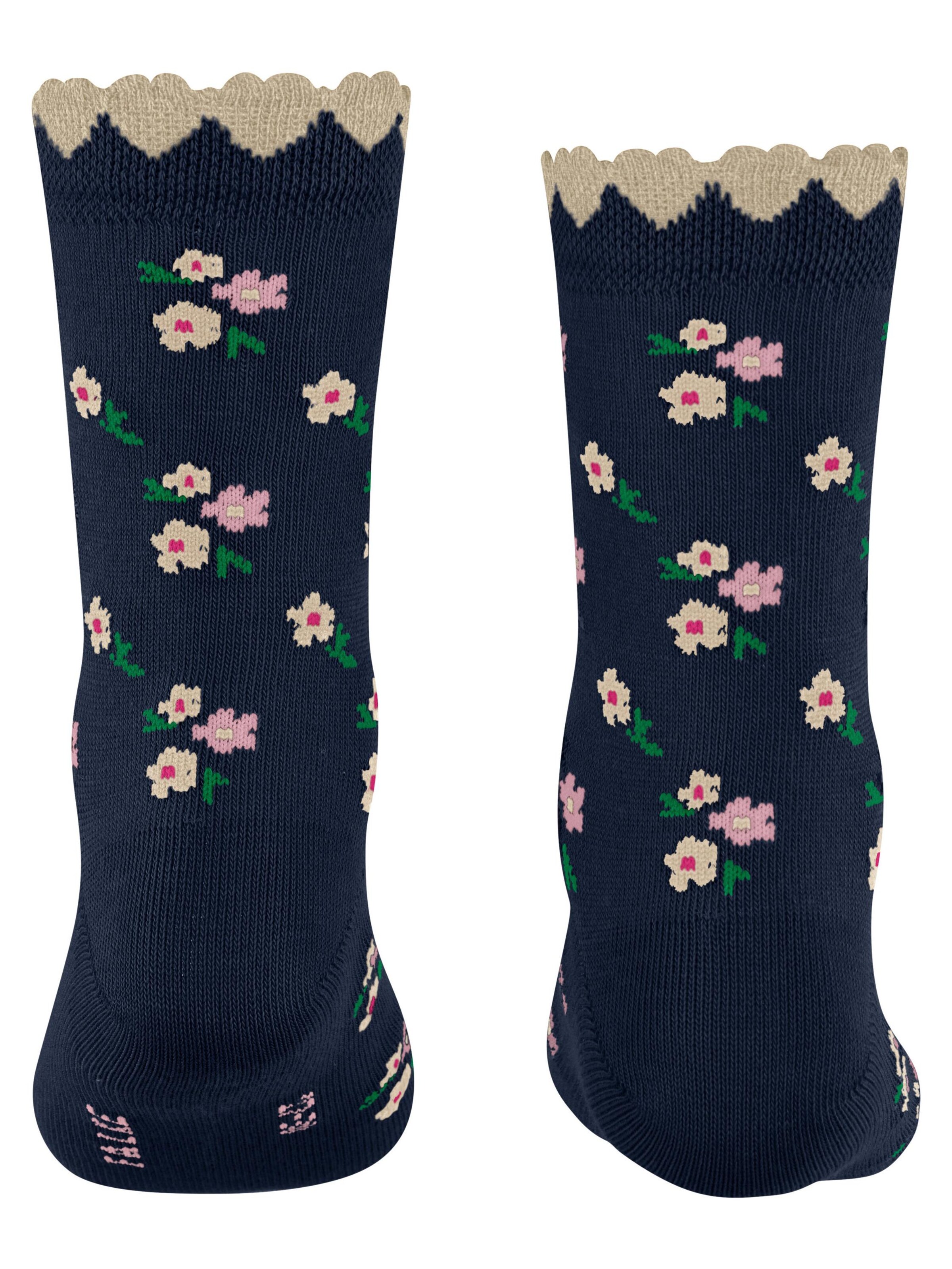 FALKE Socks 'Ditsy Flowers' in Blue