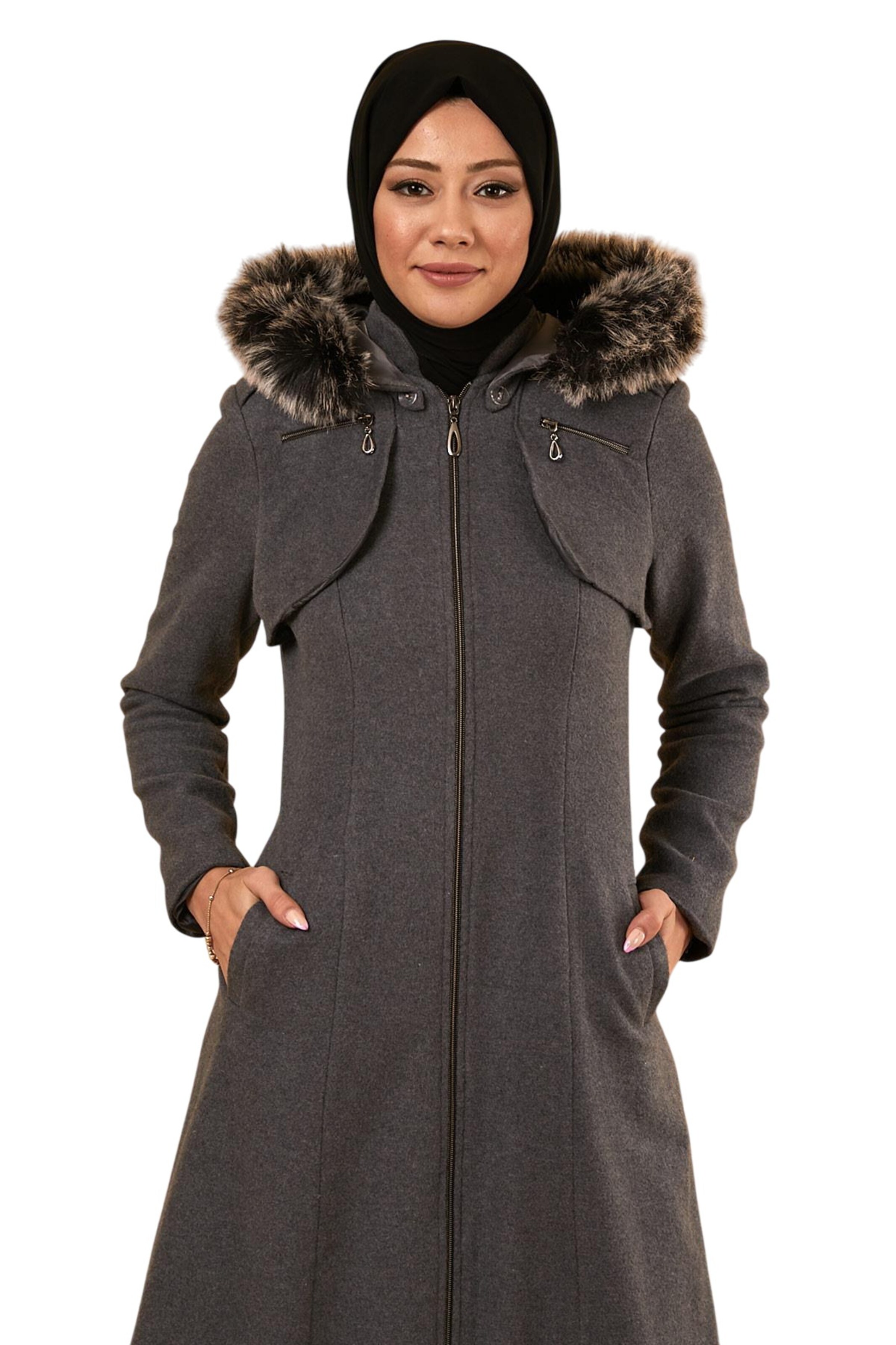 MODAMIHRAM Mantel in Grau