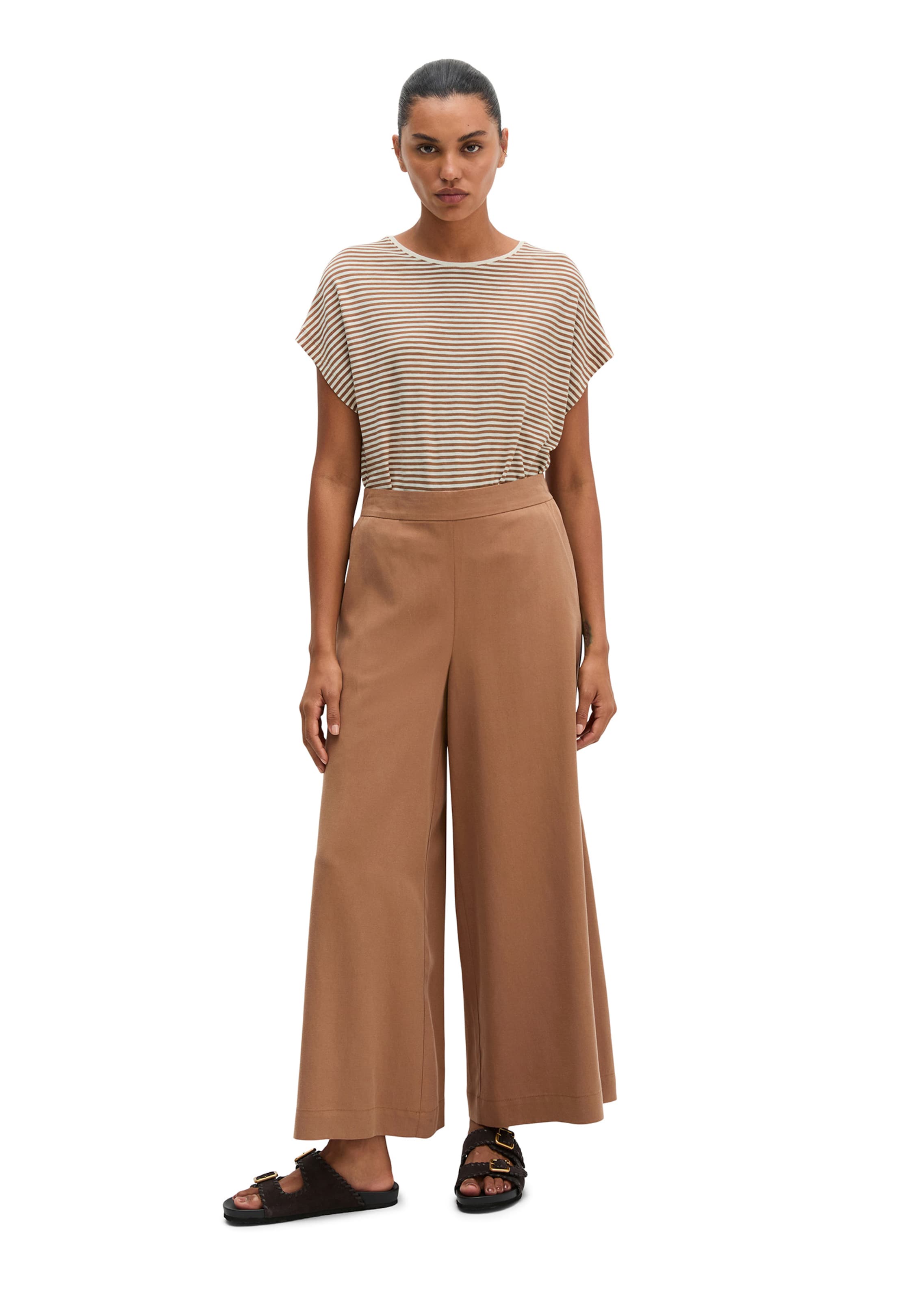 Wide Leg Pantalon Marc O'Polo en marron