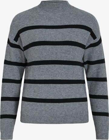 VILA Sweater 'VIRIL' in Grey: front