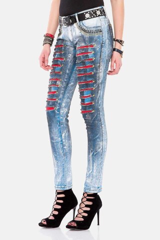 CIPO & BAXX Skinny Jeans in Skinny Fit WD375 in Blau
