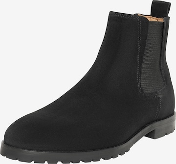 Henry Stevens Chelsea Boots 'Wallace CB' in Black: front