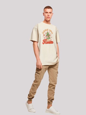 F4NT4STIC Shirt 'Jingle Bell Rockin Christmas' in Beige