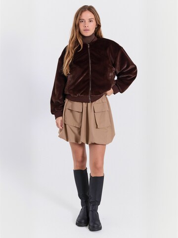 NORR Skirt ' Justina ' in Beige: front