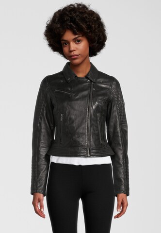 H.I.S Between-Season Jacket in Black: front