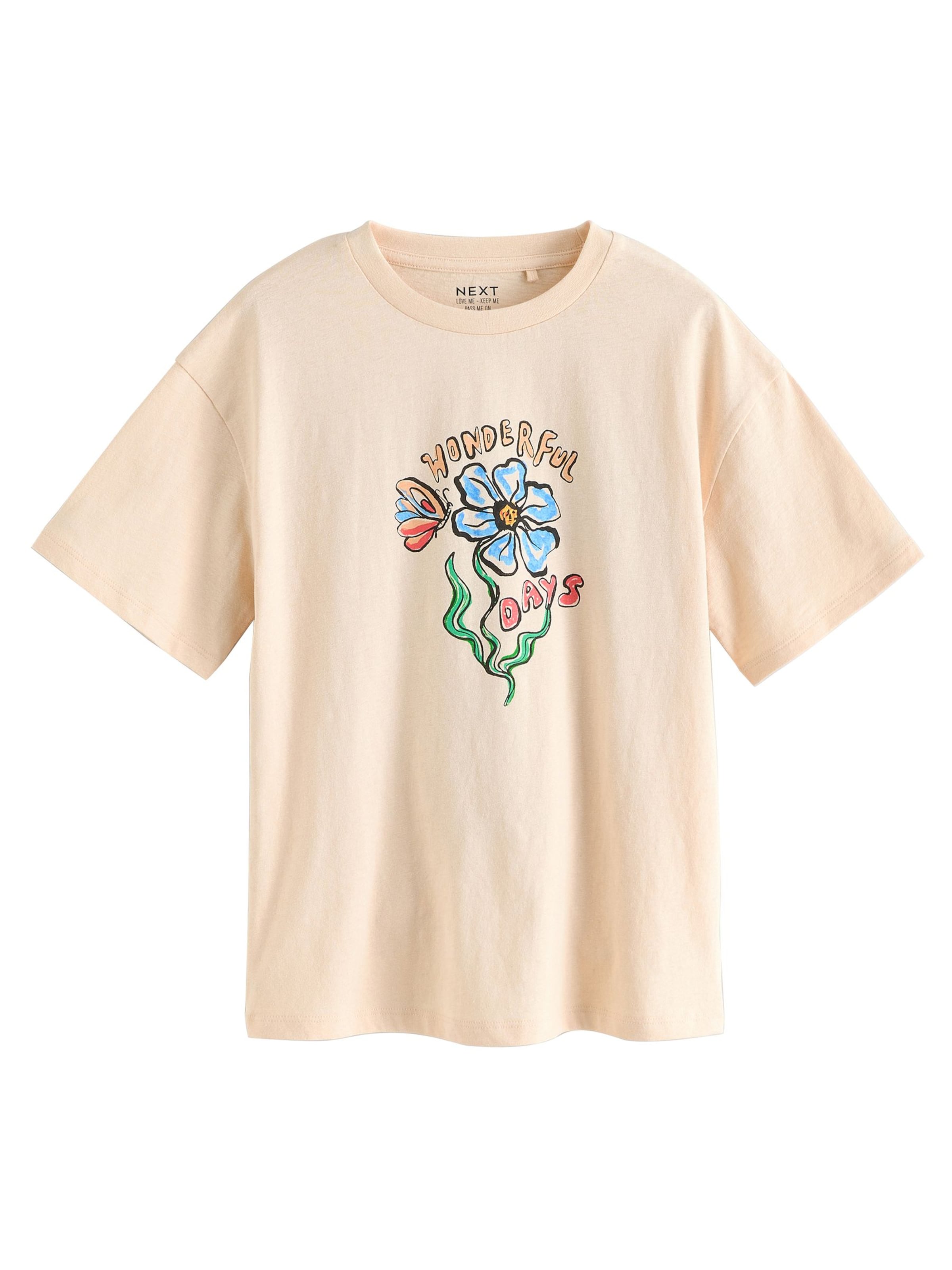 Next Μπλουζάκι σε μπεζ: μπροστά