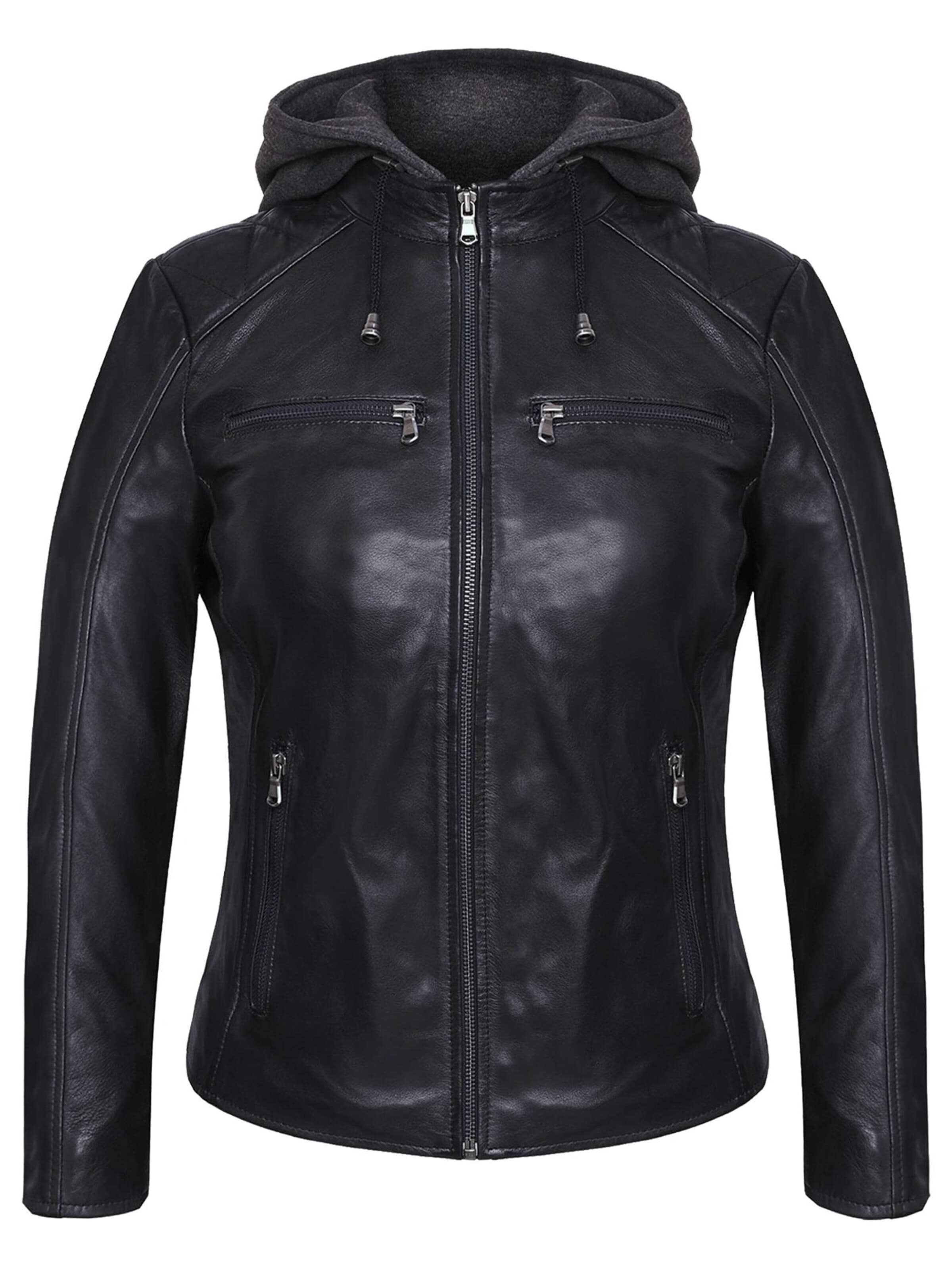 Veste mi-saison 'Adele' Agamaa en noir : devant