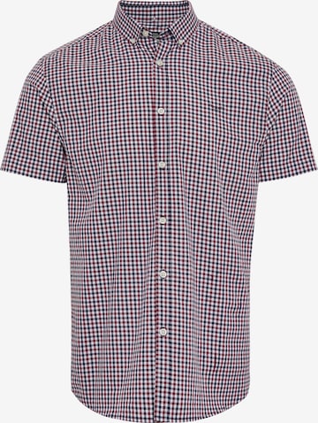 Threadbare Button Up Shirt 'Marcello' in Red: front
