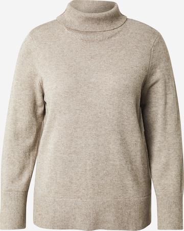 ONLY Carmakoma - Jersey 'CARFIA' en marrón: frente