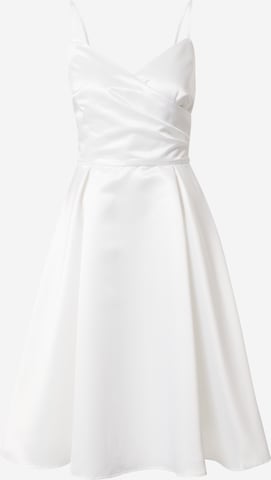 SWING - Vestido de gala en blanco: frente