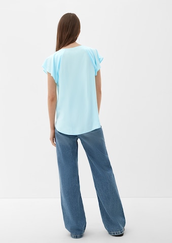 QS Bluse in Blau