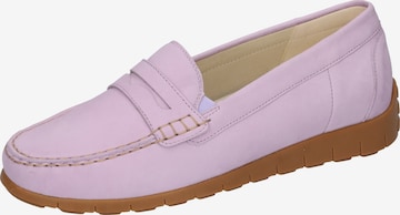 WALDLÄUFER Moccasins in Purple: front