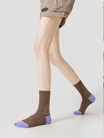 Millo Athletic Socks 'Sport Vibe' in Brown