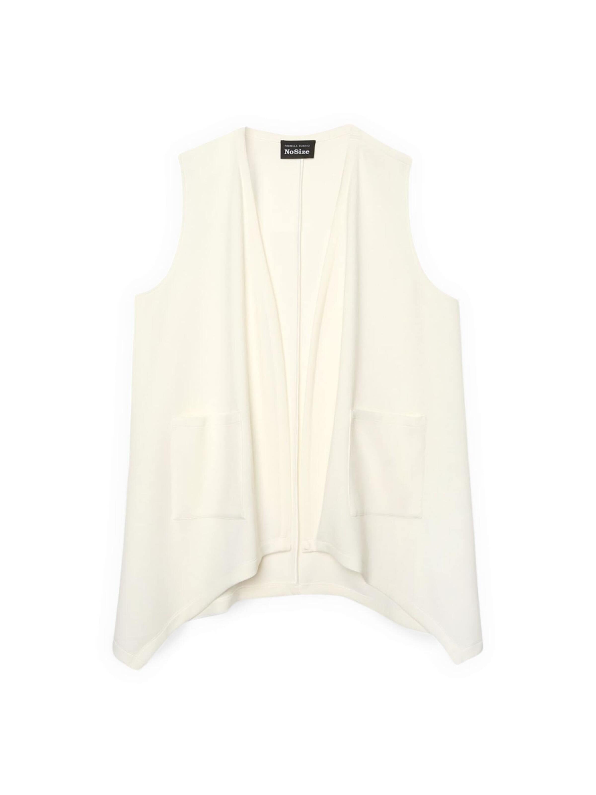 Gilet de costume Fiorella Rubino en blanc : devant