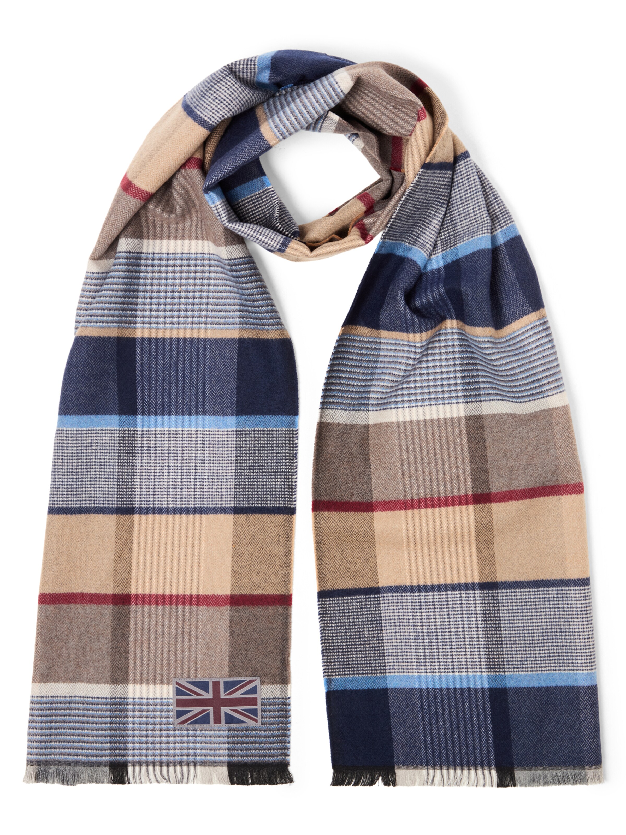 Écharpe ' Holt ' Finshley & Harding London en bleu : devant