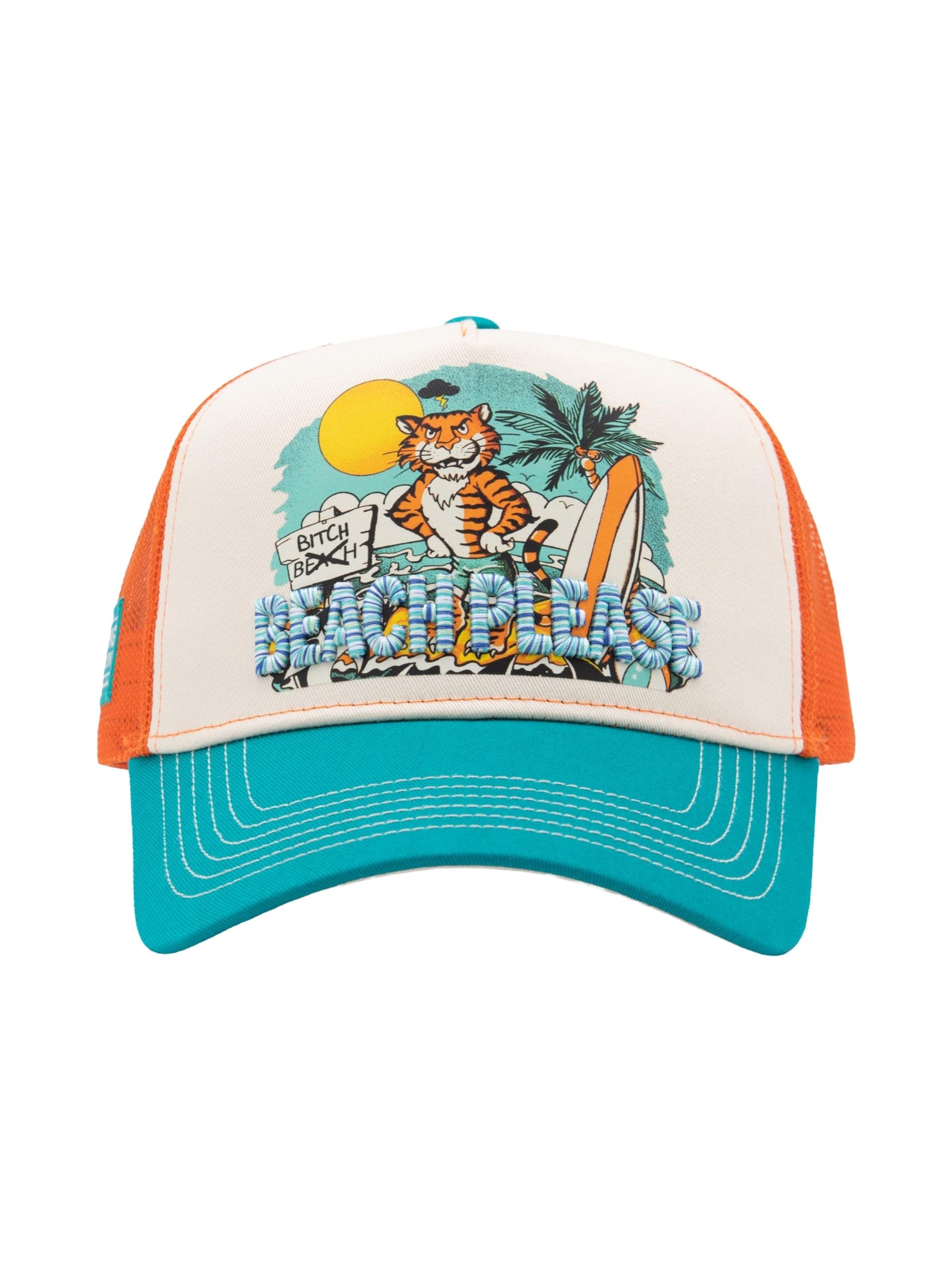 King Kerosin Cap 'Beach Please' in Blue