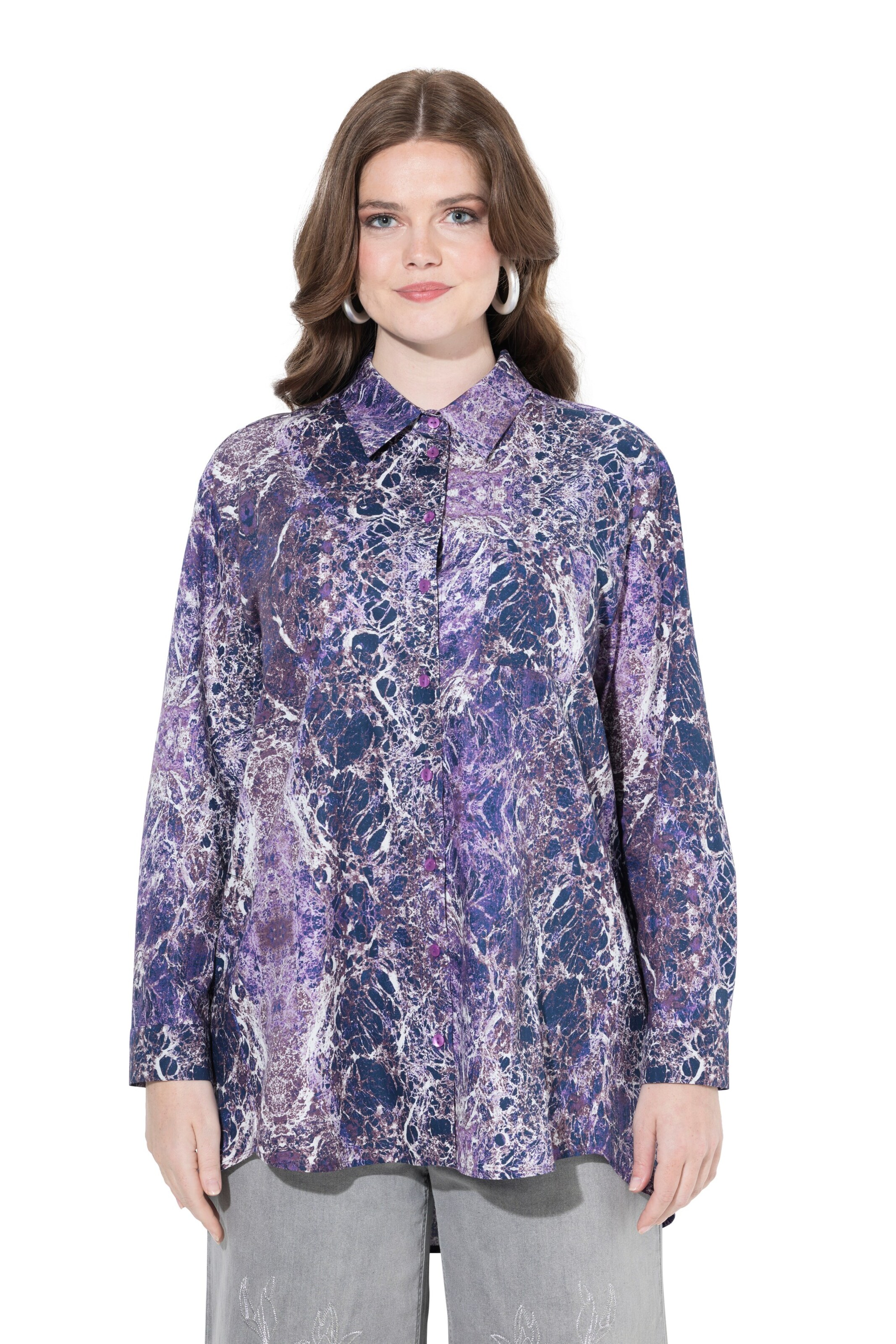 Ulla Popken Blouse in Purple: front