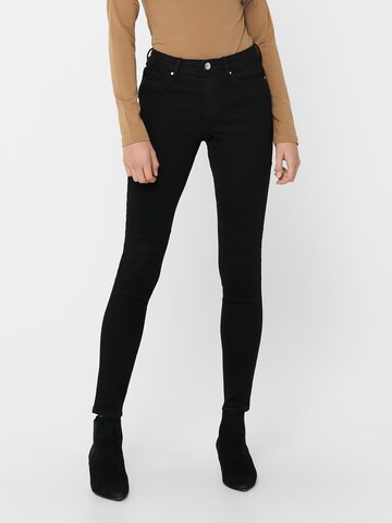 ONLY Skinny Jeans 'Wauw' in Schwarz: Vorderseite