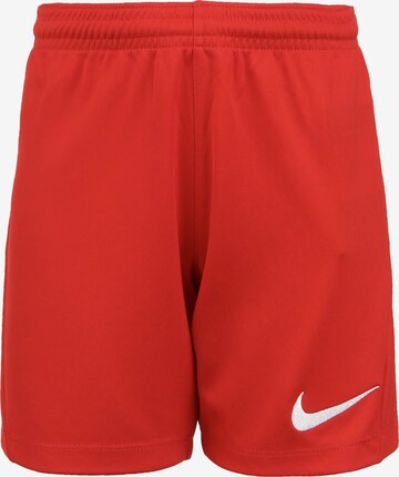 NIKE Workout Pants in Red: front