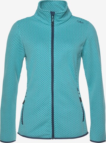 CMP Athletic Fleece Jacket in Blue: front