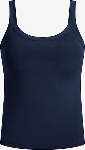 Smilodox Top ' Missie ' in Blauw: voorkant