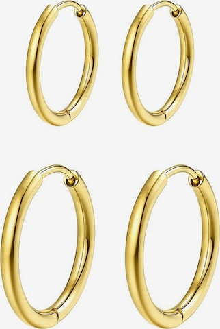 Hey Happiness - Pendientes 'Stack Duo' en oro: frente