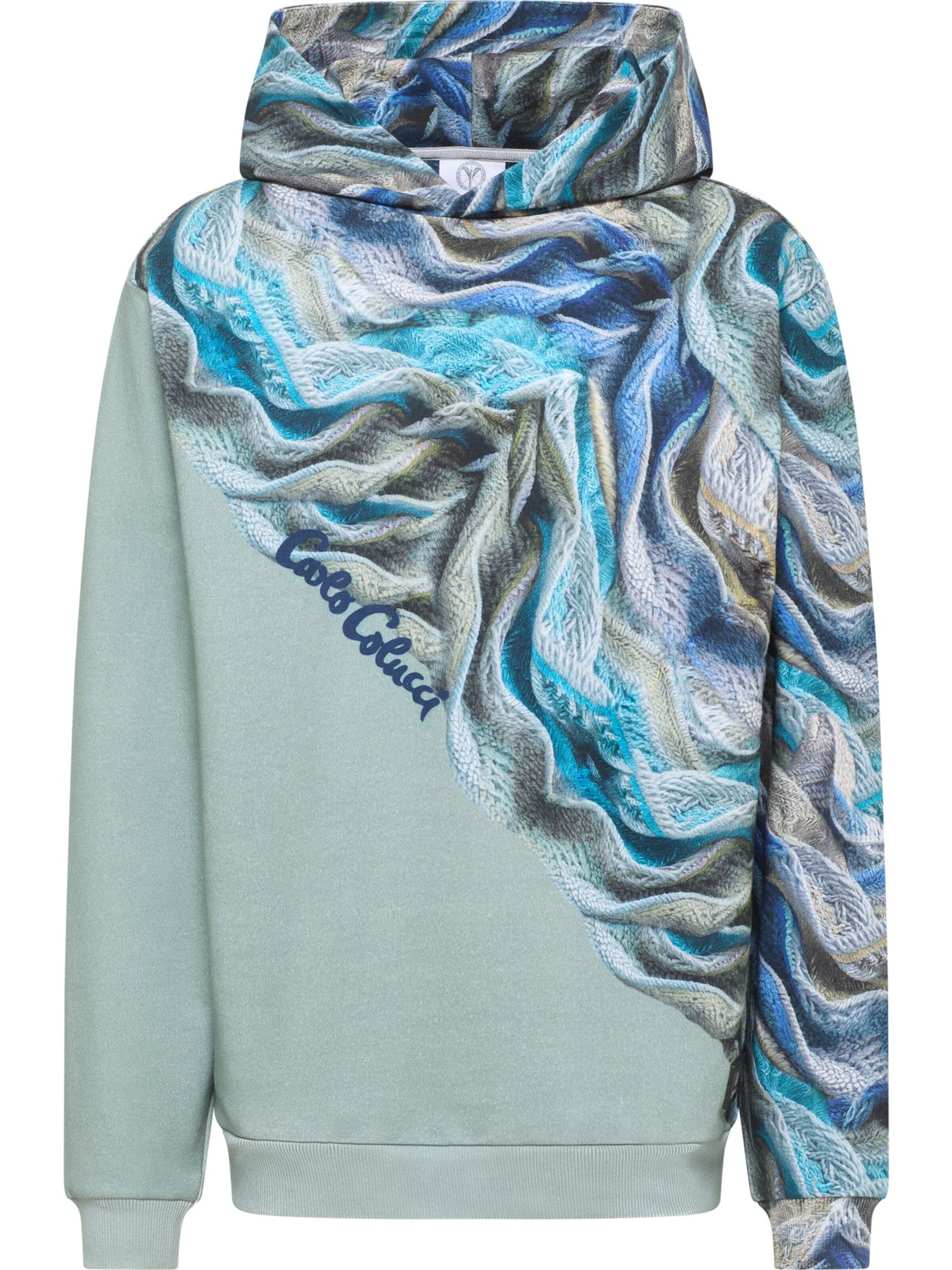 Sweat-shirt 'Draicchio' Carlo Colucci en vert : devant