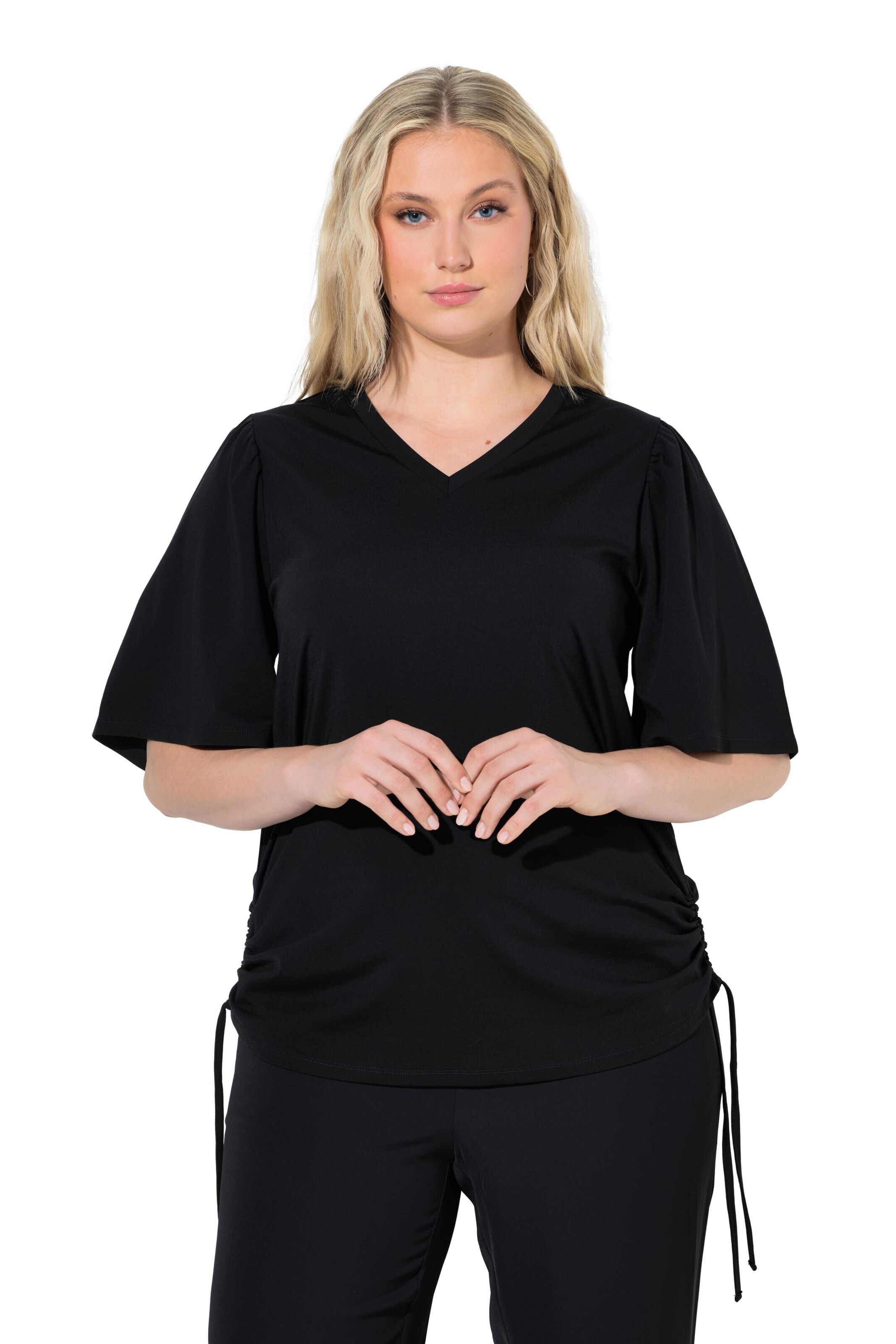 Ulla Popken Shirt in Black: front