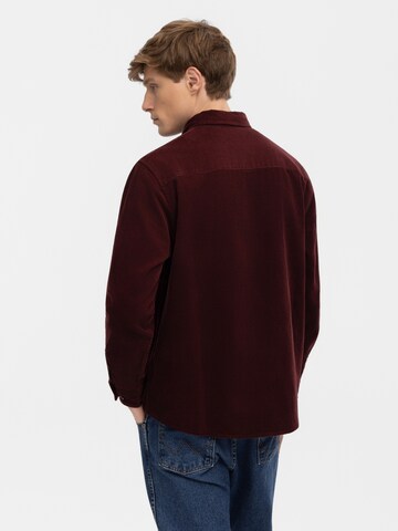 Antargo Comfort fit Button Up Shirt 'Henrik' in Red
