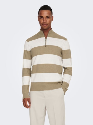 Only & Sons Pullover 'Rex' i beige: forside