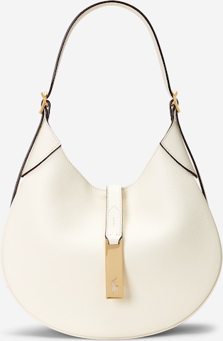Sac bandoulière Polo Ralph Lauren en beige : devant
