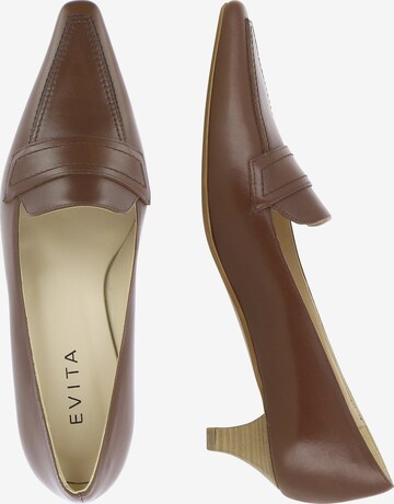EVITA Platform Heels 'LIA' in Brown
