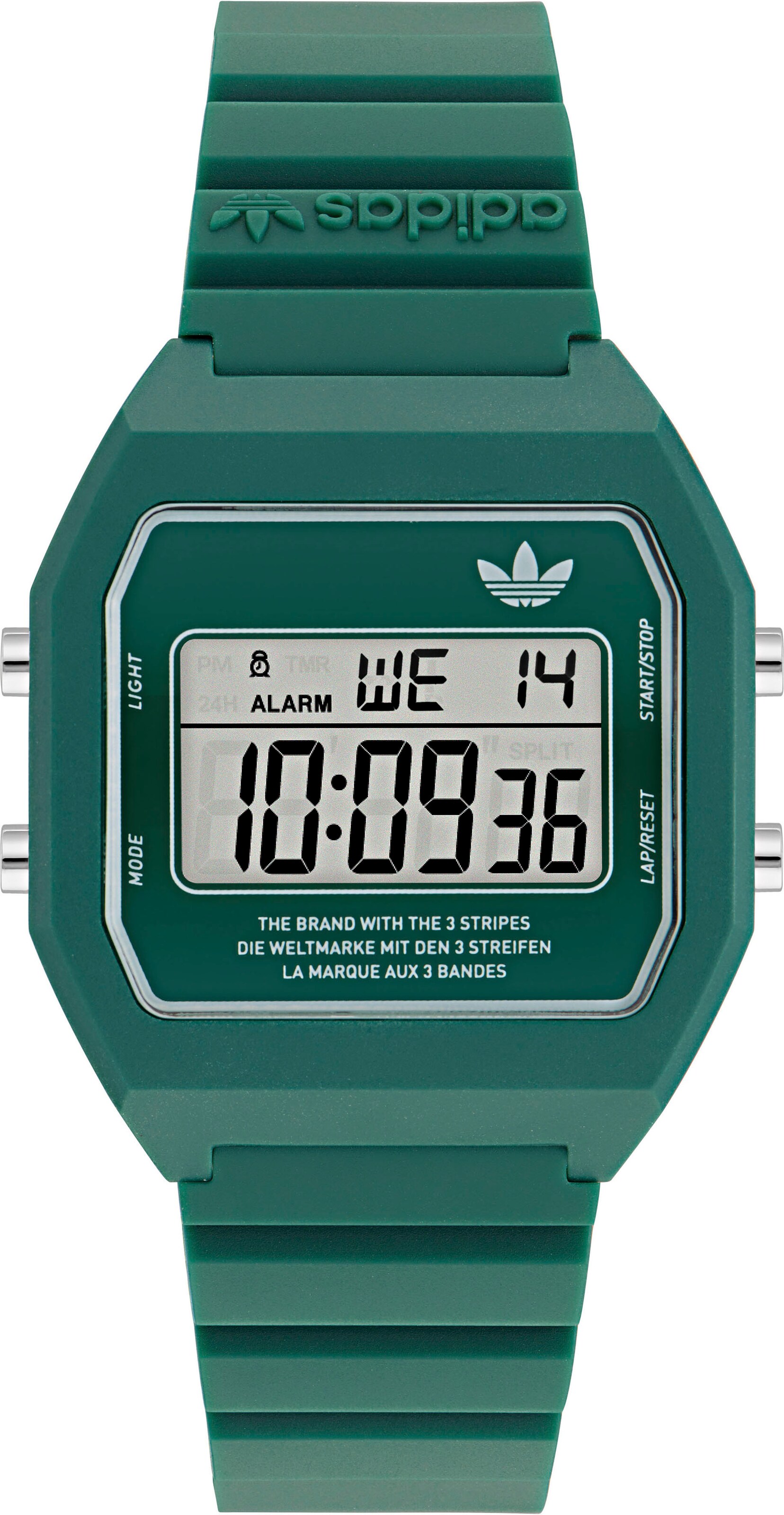 ADIDAS ORIGINALS Digitaluhr in Grün: Vorderseite