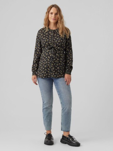 MAMALICIOUS Blouse 'Sanne Lia' in Zwart