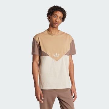 T-Shirt ADIDAS ORIGINALS en marron : devant