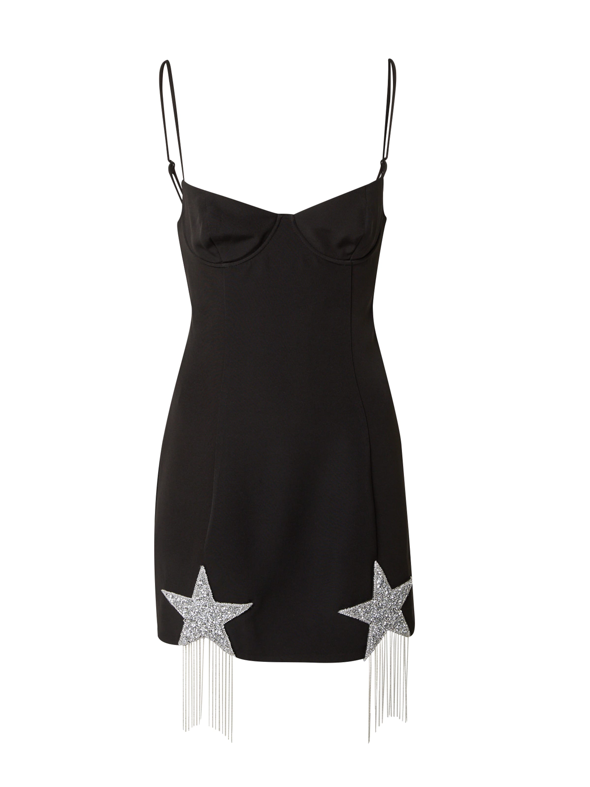 Rochie de la Nasty Gal pe negru: față