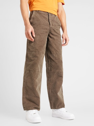 WEEKDAY Loosefit Hose 'Micha' in Braun: predná strana