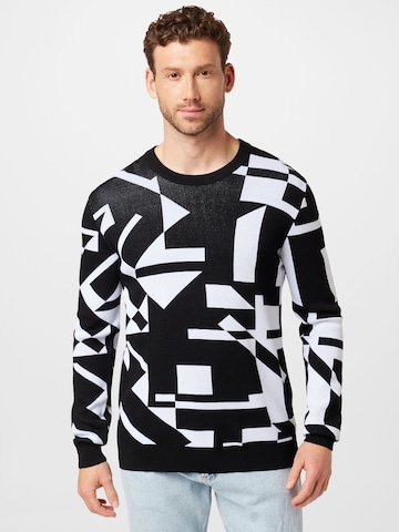 Karl Lagerfeld Sweter w kolorze czarny: przód