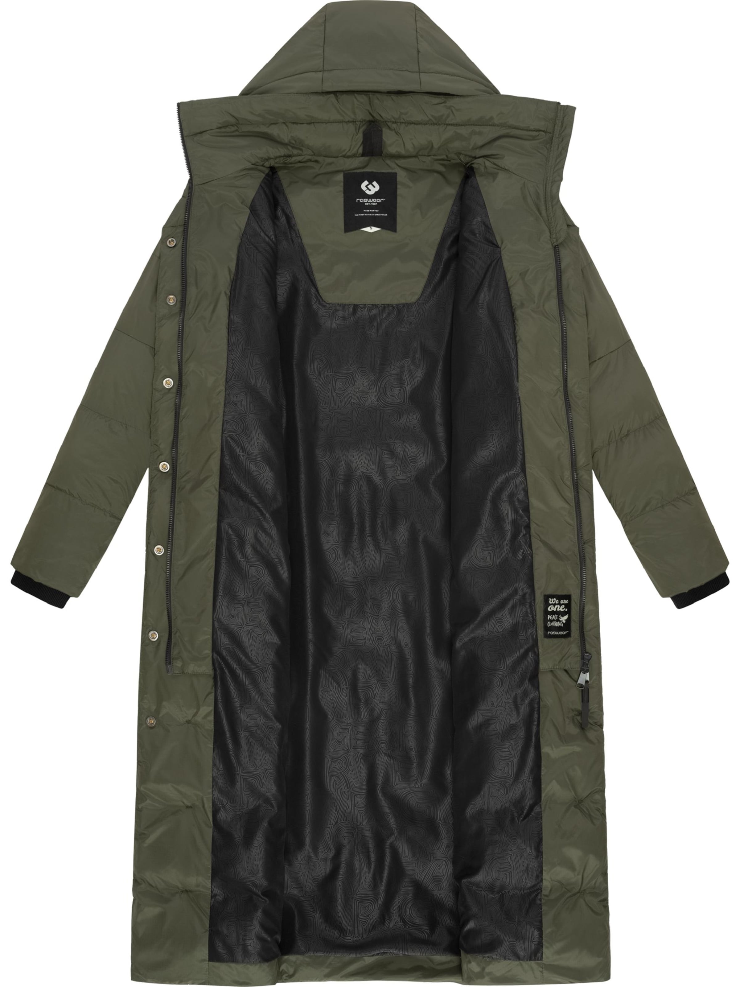 Ragwear Zimski plašč 'Niara' | zelena barva