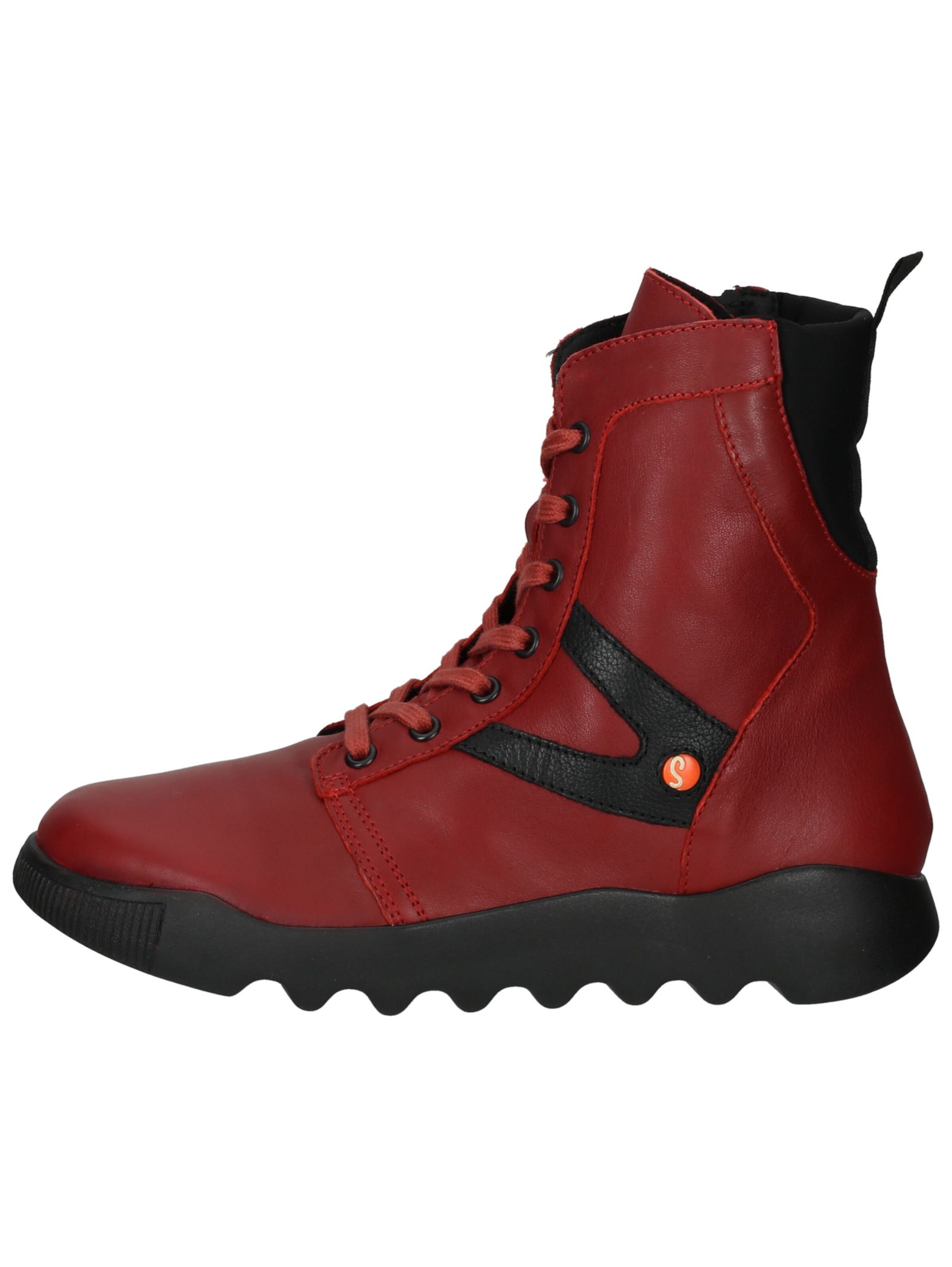 Softinos Schnürstiefelette in Rot