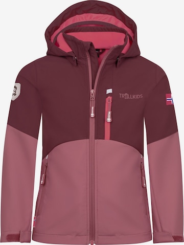 TROLLKIDS Outdoor jacket in Pink: front