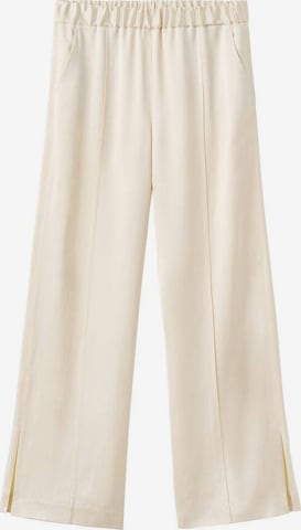 MANGO Wide Leg Hose 'Berlin' in Beige: Vorderseite