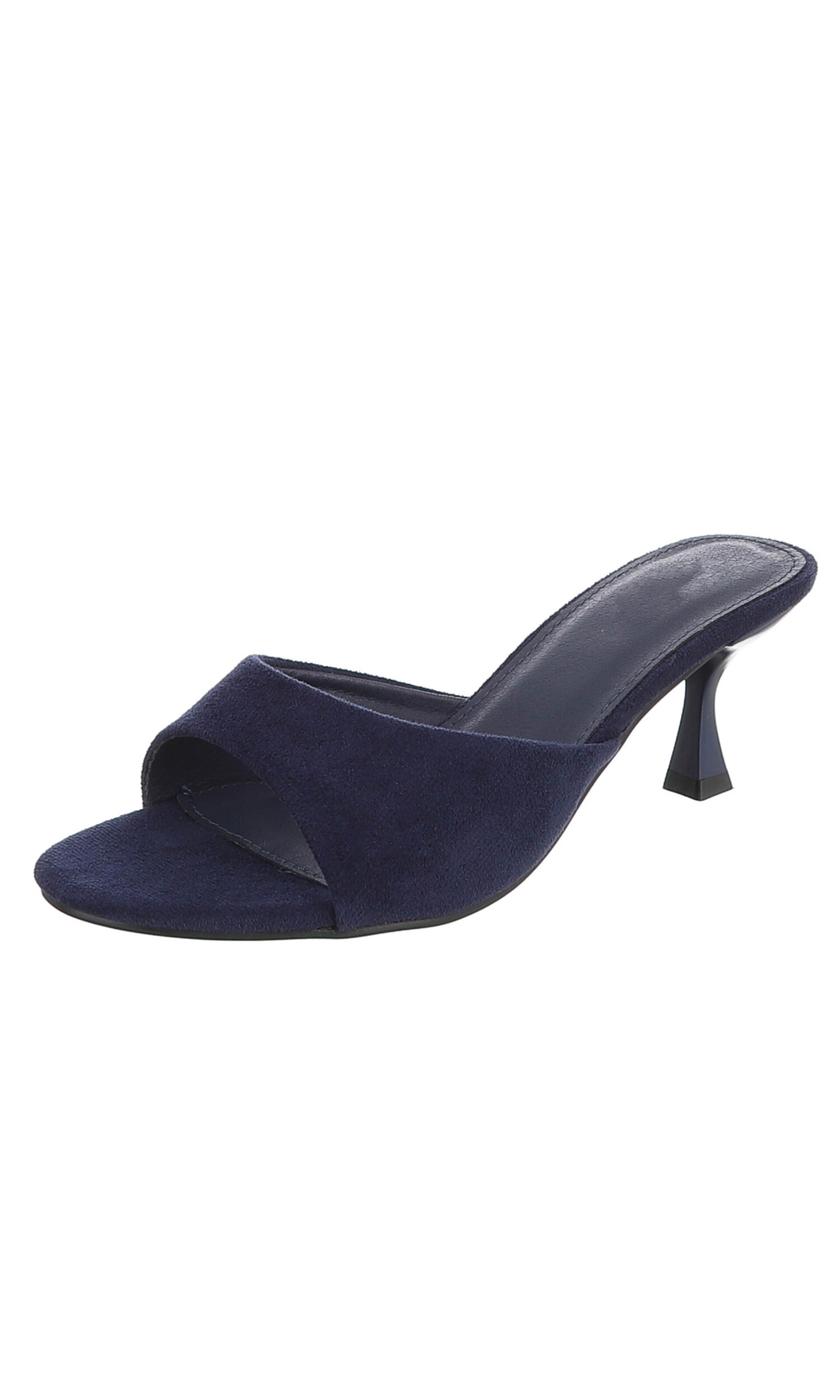 Ital-Design Pantolette in Blau: Vorderseite