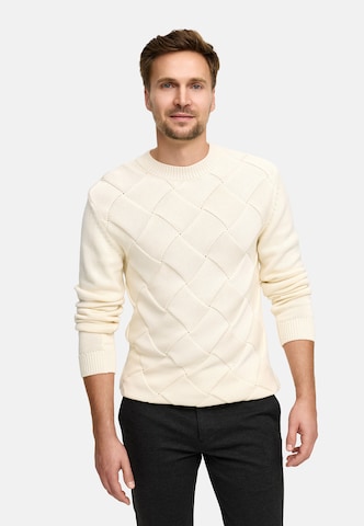 JEFF Sweater in White: front