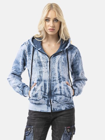 Veste de survêtement 'WL379' CIPO & BAXX en bleu : devant