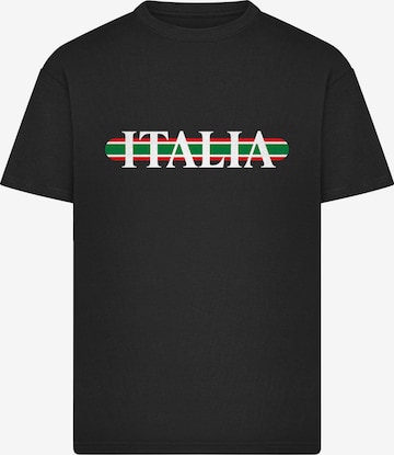 Mister Tee Koszulka 'Italia' w kolorze czarny: przód