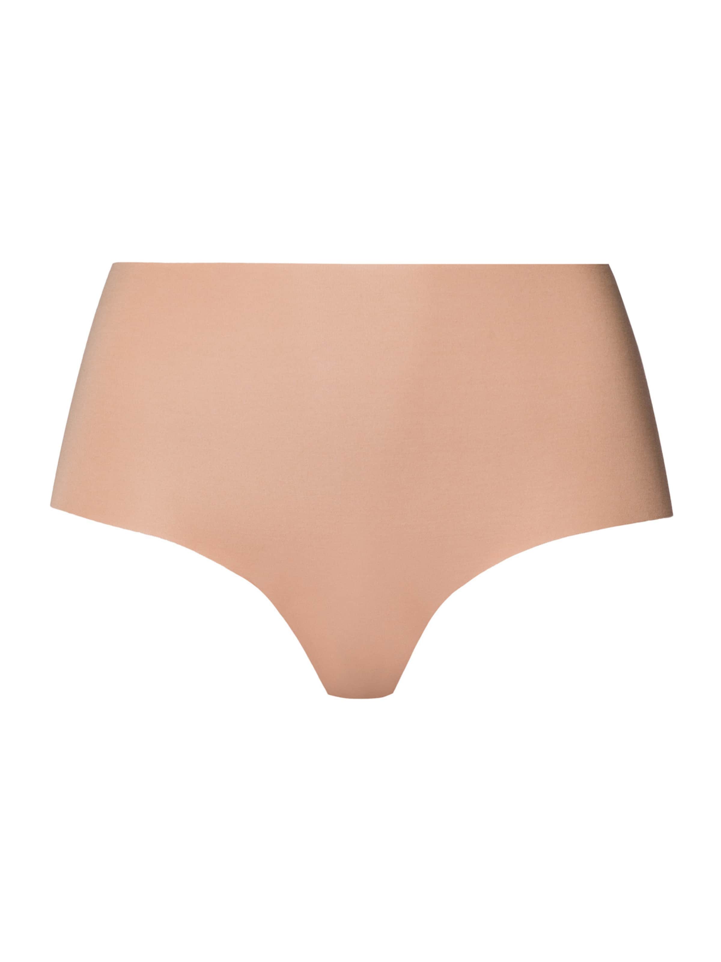 Hanro Maxislip ' Invisible Cotton ' in Beige: Vorderseite