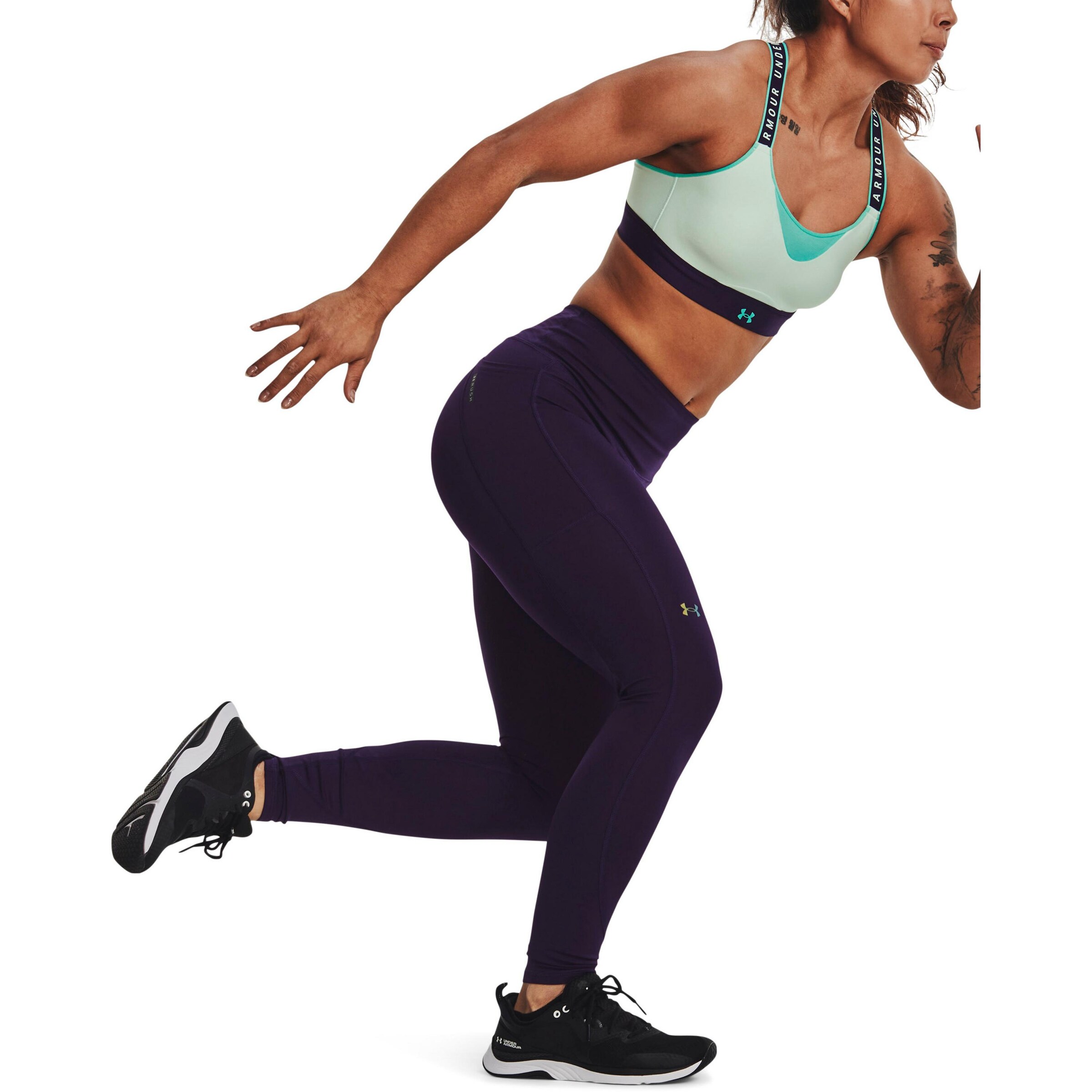 UNDER ARMOUR Skinny Workout Pants in Purple