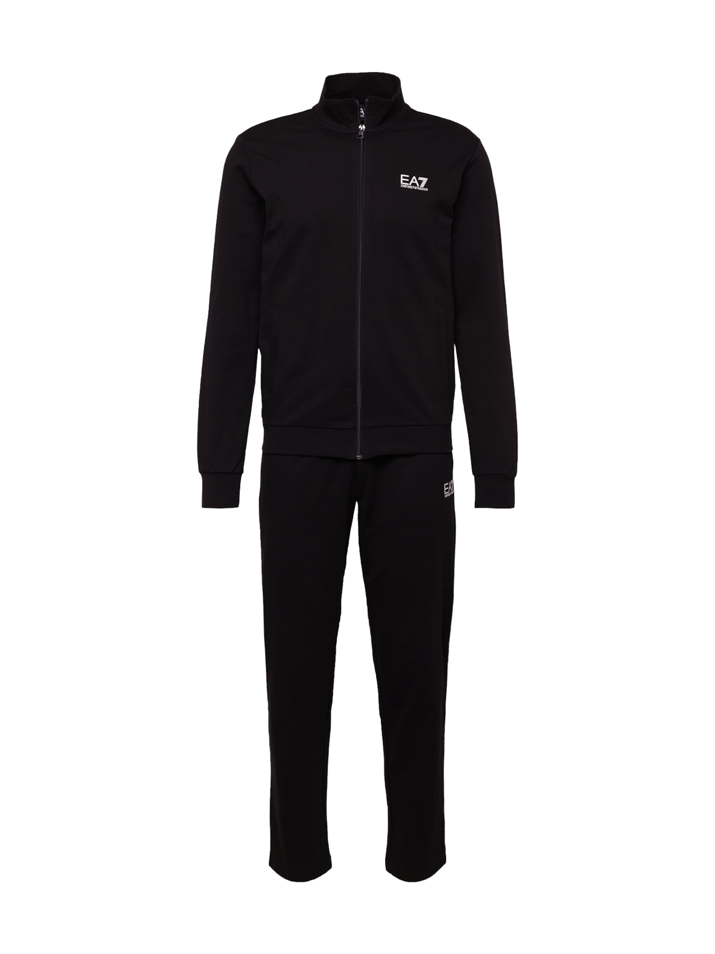 Tuta da jogging 'Tuta' di EA7 Emporio Armani in nero: frontale